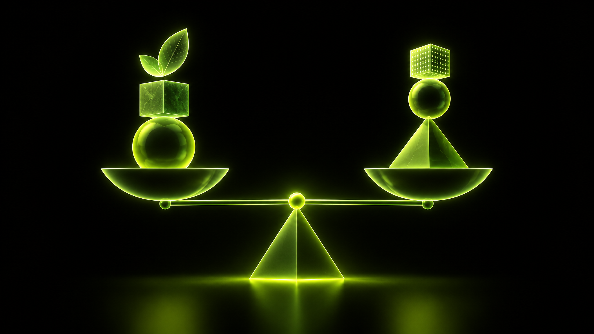 Balance scales representing materiality assessment